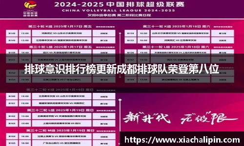 排球意识排行榜更新成都排球队荣登第八位