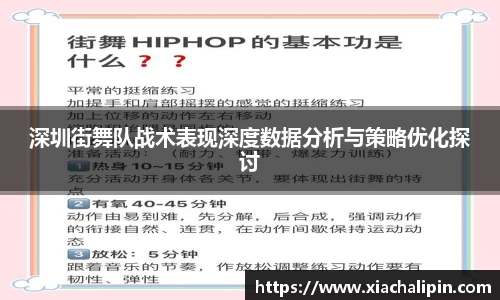 深圳街舞队战术表现深度数据分析与策略优化探讨